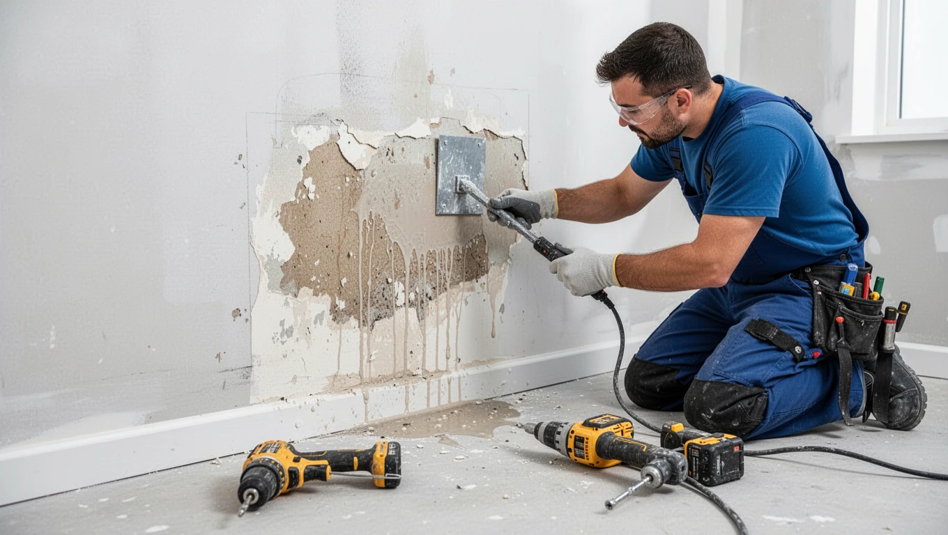 Wall Water Damage Repair